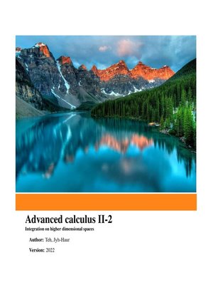cover image of Advanced calculus II-2